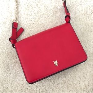 Zara Mini Red Crossbody Bag